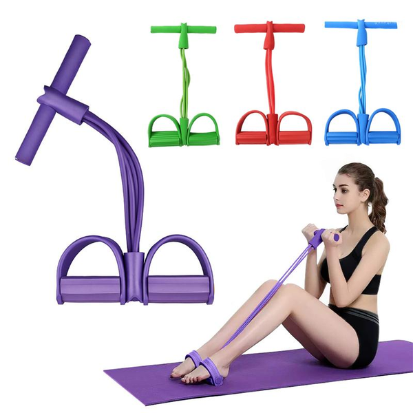 

resistance bands fitness gum 4 tube multifunctional sit-up pull yoga workout equipment pedal band1