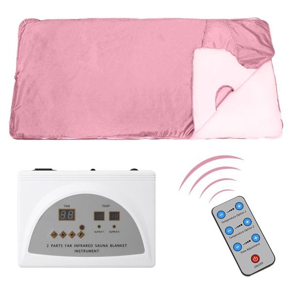 

new far-infrared sauna blanket portable digital thermal sauna acid discharge blankets for body shaper slim health throw covers