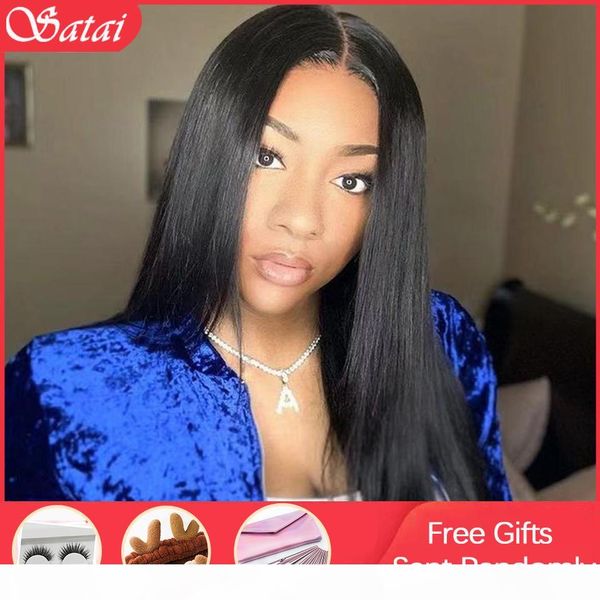 

pre plucked full lace human hair wigs 180 density glueless full lace wigs brazilian straight full lace wig remy human hair wigs, Black