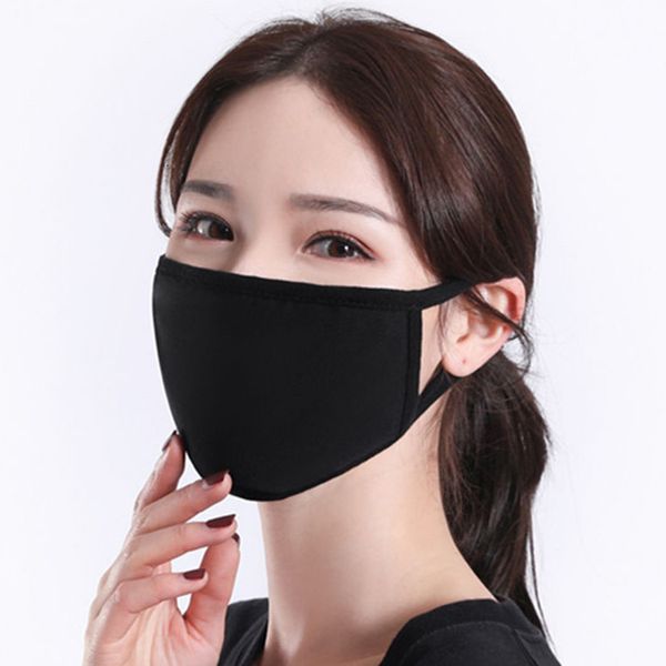 

factory washable black cotton classic fashion face masks reusable dustproof cloth mask for man woman protective products eea2178
