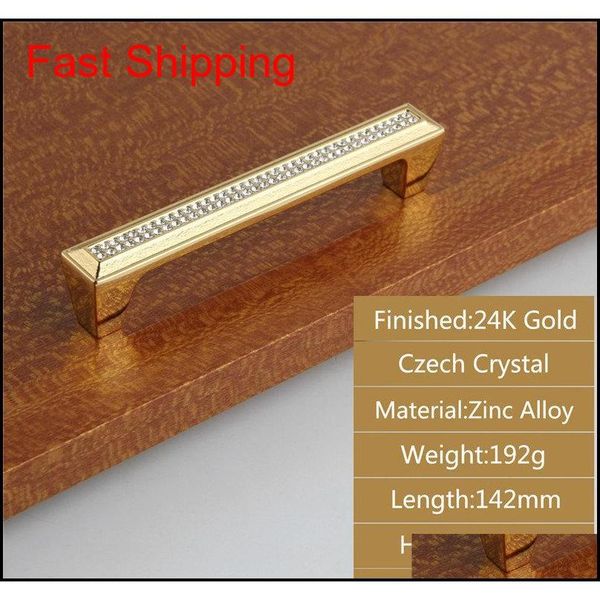 

luxury drawer cabinet handles wardrobe cupboard door pull czech crystal 24k gold or chrome homeware fur qylkkw sports2010