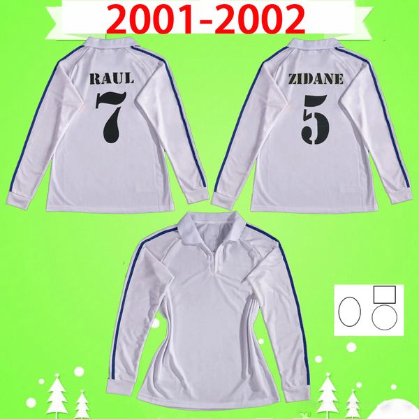 

1902 2002 long sleeve retro soccer jersey 100th zidane figo raul ronaldo 01 02 real madrid 2001 2002 vintage football shirt 100 years, Black;yellow