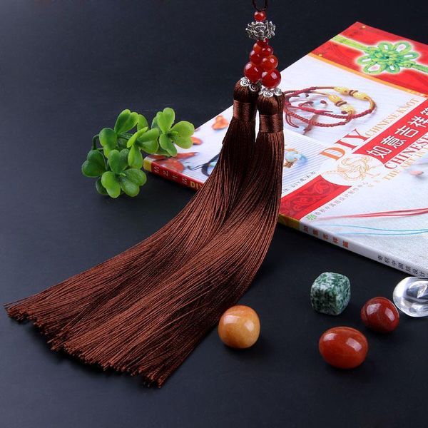 

15cm long silk tassels decoration bookmark tassels double sewing tassel trim decorative key tassels for curtain home decoration h jllrwm