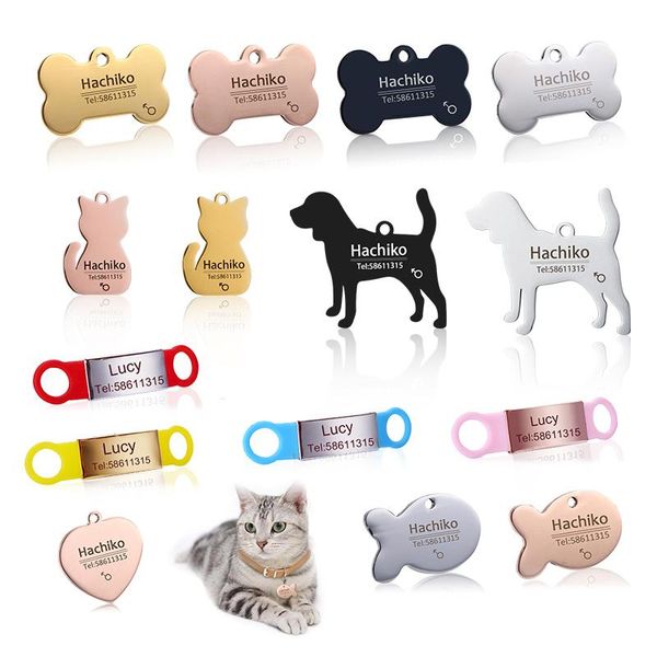 

yvyoo new cat dog id tag engraving dog collar pet charm pet name pendant bone necklace collar puppy cat collar q wmtrmq