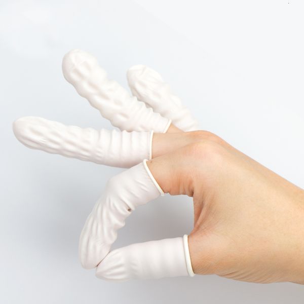 

100pcs disposable rubber finger cots tattoo tool microblading tattoo glove sleeves antislip antistatic permanent makeup supplies