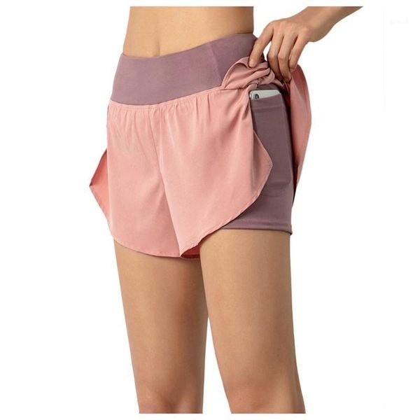

running shorts women summer anti-light-out casual quick-drying breathable short with pocket female outdoor sportwear gym fitness shorts1, Black;blue