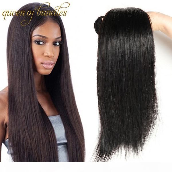

100% unprocessed virgin human hair 3 4 pcs peruvian malaysian indian straight hair weaves hair extensions straight, Black