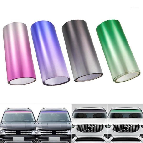 

car window sun visor strip tint film front windshield protect shade sticker diy1