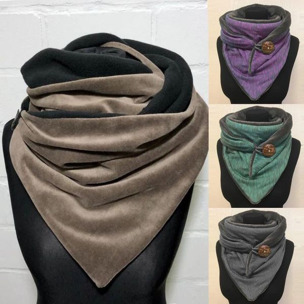 

women's autumn scarf elegant women scarves warm wraps ladies solid color button soft wrap casual scarves shawls female echarpe, Blue;gray