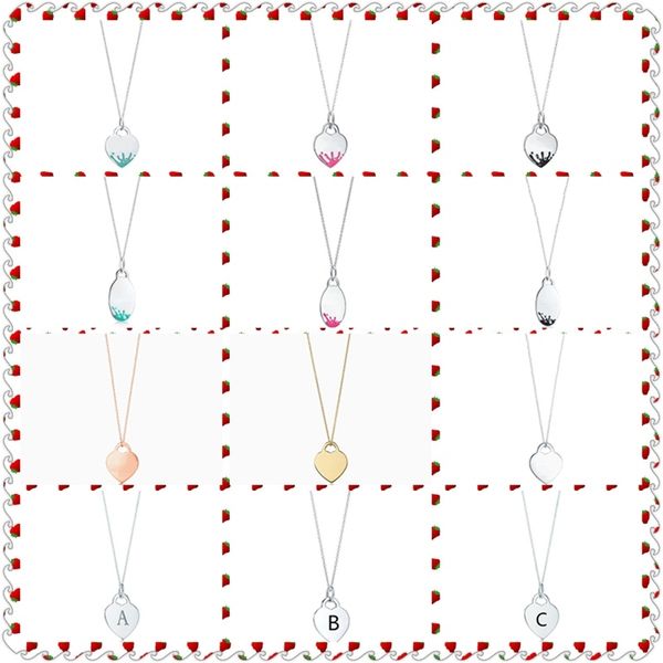 

original 100% s925 sterling silver spray heart&egg-shape pendant necklace women high-end jewelry westernstyle q0531