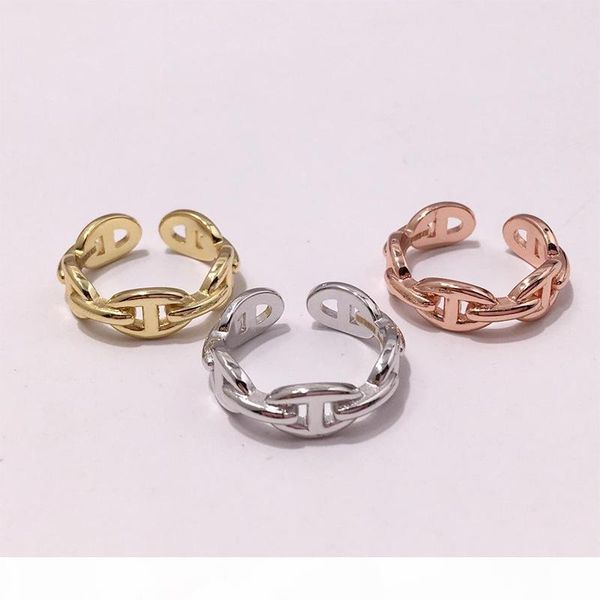 

yellow rose gold plated copper opening rings for women new arrival selling new luxury fashion jewelry, Silver