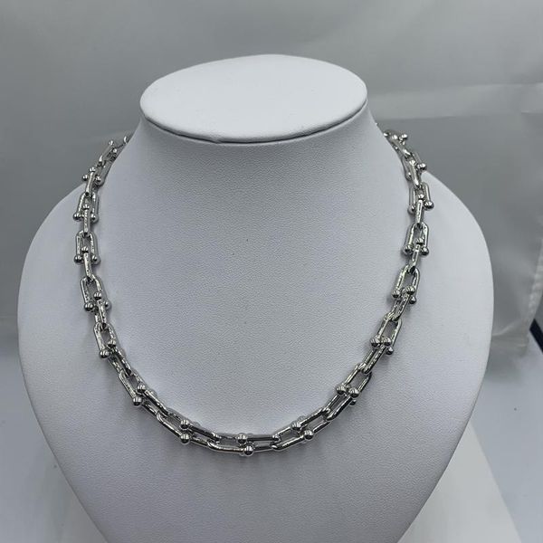 

оригинальный логотип классический европейский и американский стиль высококачественные u-образные ожерелье, высококлассный ювелирный подарок, Silver