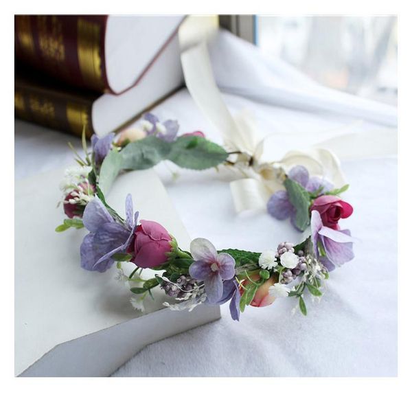 

flower headband wreath hairband bridal headdress party flower hair accessories flower crown kids garland h qylugj