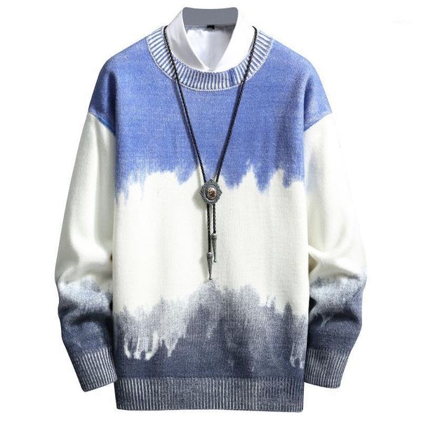 

2020 new fall winter fashion oversized sweater men thick warm male loose pullover harajuku korean mens pull sweaters1, White;black