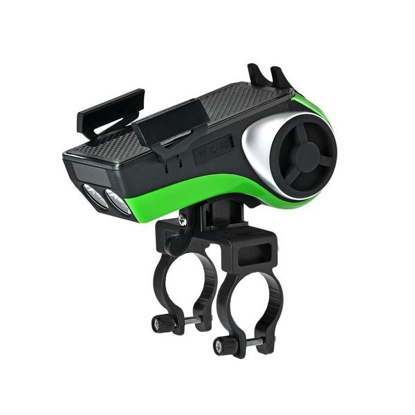 

bajeal waterproof 5 in1 bicycle mountain phone holder wireless audio mp3 player speaker power bank bell bike light