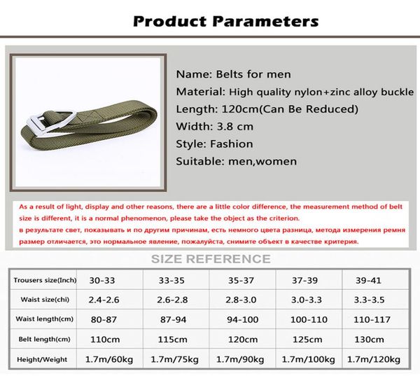 

flb] 2018 military equipment tactical belt men women metal buckle thicken canvas belts for men waistband fp083 wmttth, Black;green