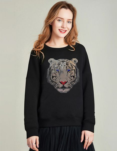 

in hooded women hoodies with women's diamond hoodie stone sd4z, Black