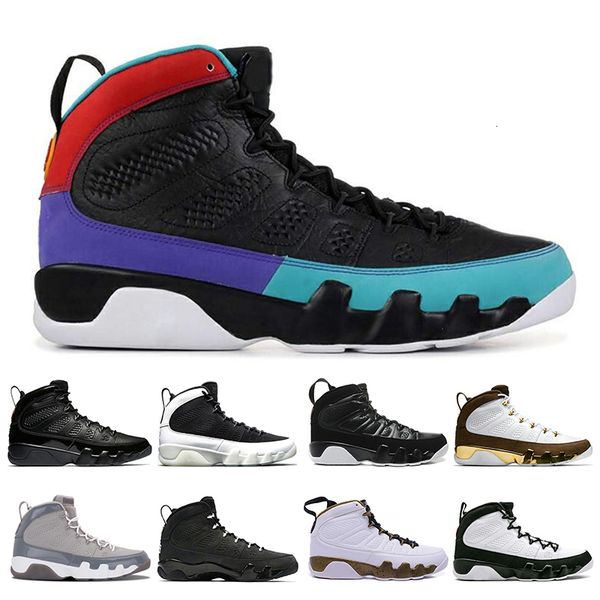 

9 9s mens basketball shoes dream it do it unc la anthracite bred og space jam athletics sports sneakers size 7-13