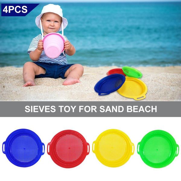 

стоп sand sifter сиша игрушка для песчаного пляжа 4 упаковка набор красный синий желтый зеленый для детей детские игрушки jllvjv