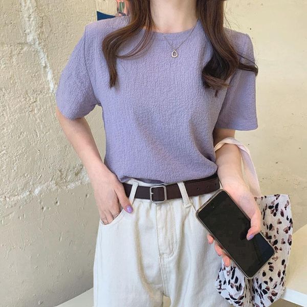 

women's t-shirt thin summer t shirt women elasticity korean style woman clothes slim tshirt female casual short sleeve, White