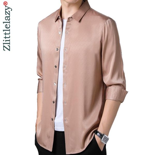 

brand autumn long sleeve slim fit men shirt streetwear social dress solid shirts mens fashions jersey 02113 men's casual, White;black