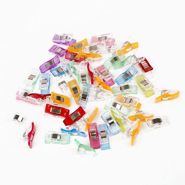 

10/50pcs colorful multicolor patchwork sewing tool accessory plastic clips hemming diy sewing crafts1, Black