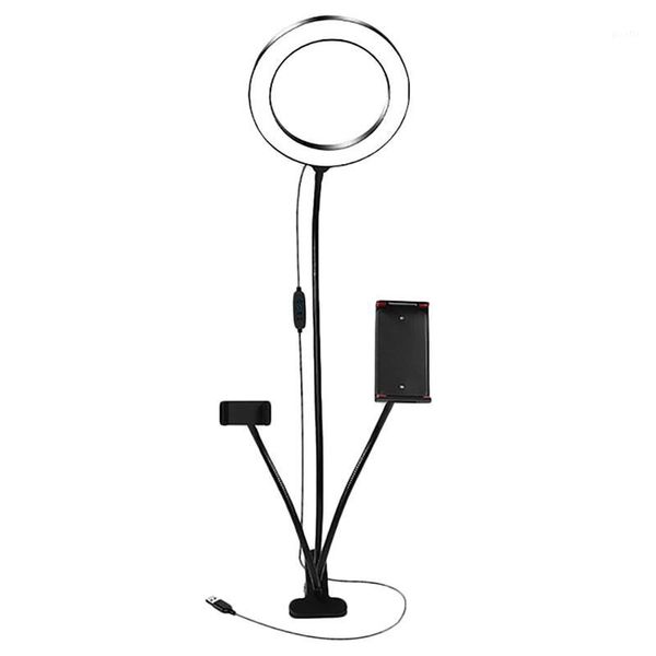 

8 inch led ring light kit for makeup tutorial youtube video live stream for ipad phone holder deskbeauty lighting1