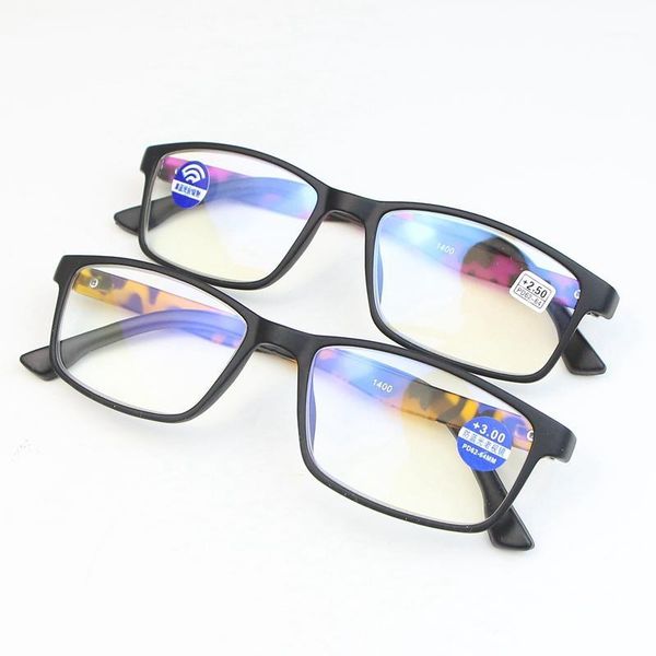 

drdar square frame women's reading glasses 1700 fashion wild tortoiseshell color glasses anti-blue light +125+175+2001, White;black