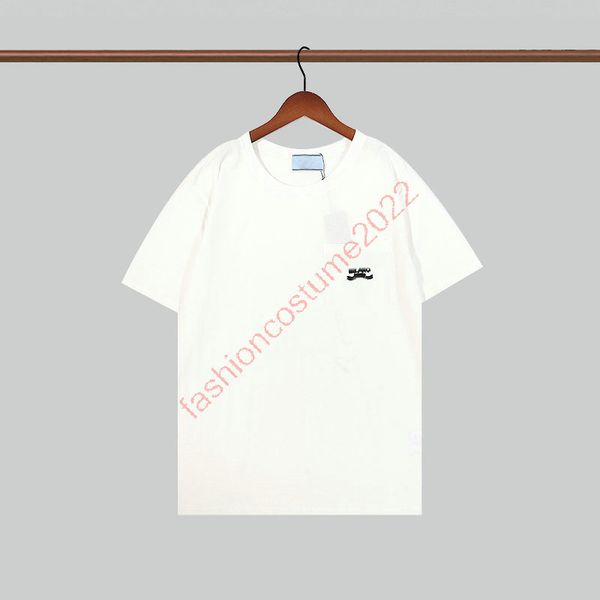

22s men t shirt breathable summer man geometric pattern style casual sport letter tee garment is decorated by the iconic embroidered letteri, White;black