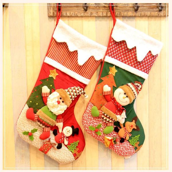 

christmas decorations large stockings socks gifts for children xmas cute 3d candy bag tree ornaments1