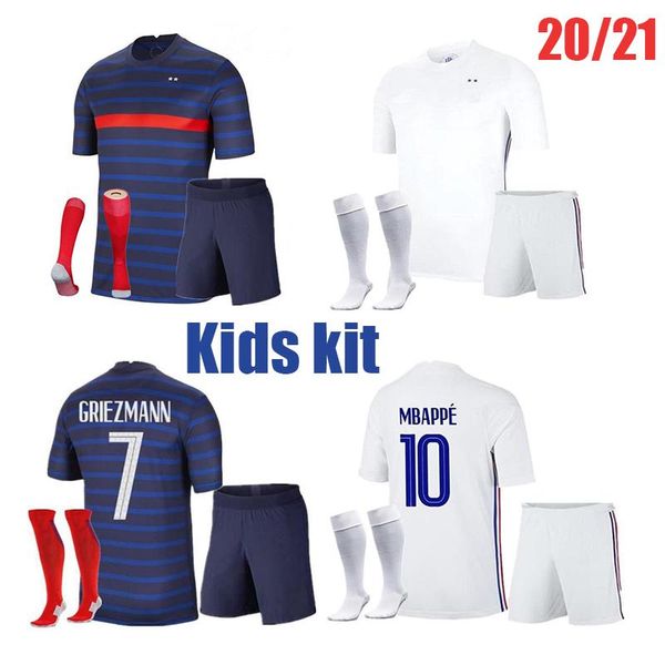 

2020 2021 children's suit mbappe griezmann pogba football ball pavard lemar giroud, Black;yellow