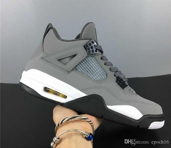 

authentic 4s 4 man designer outdoor shoes cool grey dark charcoal varsity maize quality
