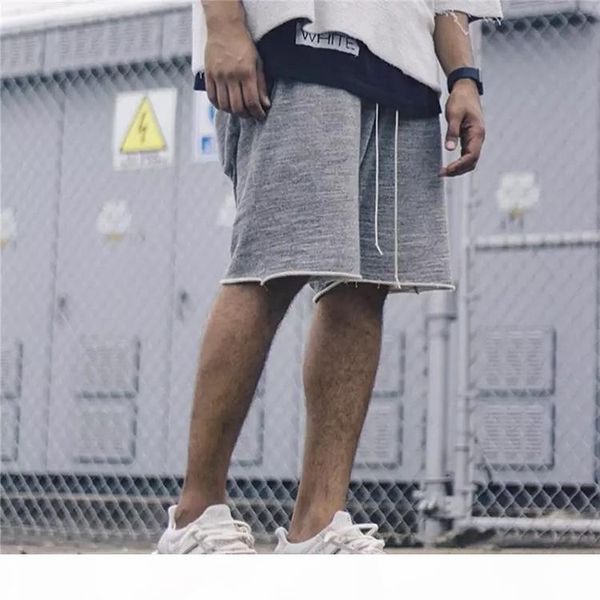 

fear of god shorts men women fashion summer fear of god fog tracksuit jogger tearing design hip hop fear of god shorts, White;black