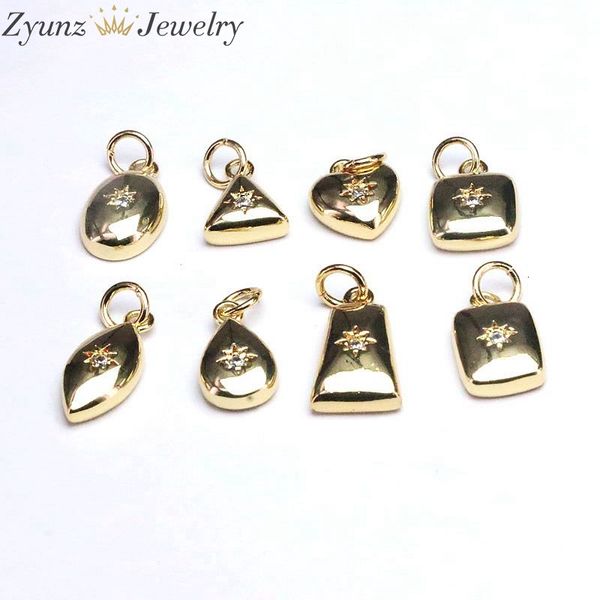 

necklace starburst geometric for 10pcs, bracelet cz fashion charms pendants diy making cubic zirconia jewelry