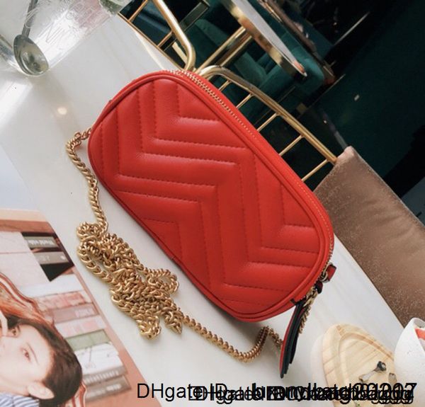 

2020 women double new zipper love heart v wave pattern satchel totes genuine leather shoulder bag chain handbags messenger bags purse