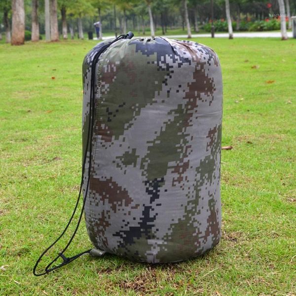 

sleeping bags cotton camping bag 15~5degree envelope style camouflage warm waterproof travel hooded bags1