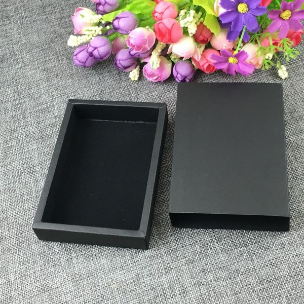

24шт лот черные бумажные ящики ящики упаковочные коробки diy handmade soap craft jewel party подарочные коробки с черным бархатом wmtoqr dh