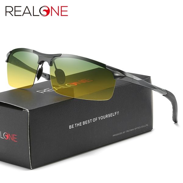 

mens aluminum sports glasses for driving day and night vision goggles anti glare sunglasses with gradient polarized lenses 5933