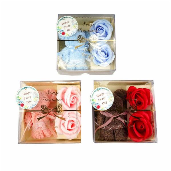 

cute bear gift box flower soap small gift day soap rose rose fashion wedding valentine's 2 art nsiph