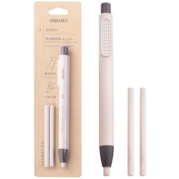 

deli easily rubber student with a stationery creative matic retractable pen eraser clean eraser reffill art painting suppli h wmtgfv