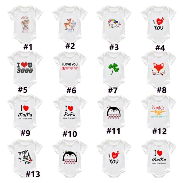 

summer toddler newborn baby rompers little boy girls romper jumpsuits letters cartoon white pajamas infant childs one piece clothing g12703, Blue