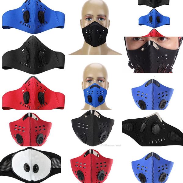 

factory02gcoutdoor haze grid fog and sport pm2.5 anti cycling men women training mask dustproof anti-pollution activated carbon filter