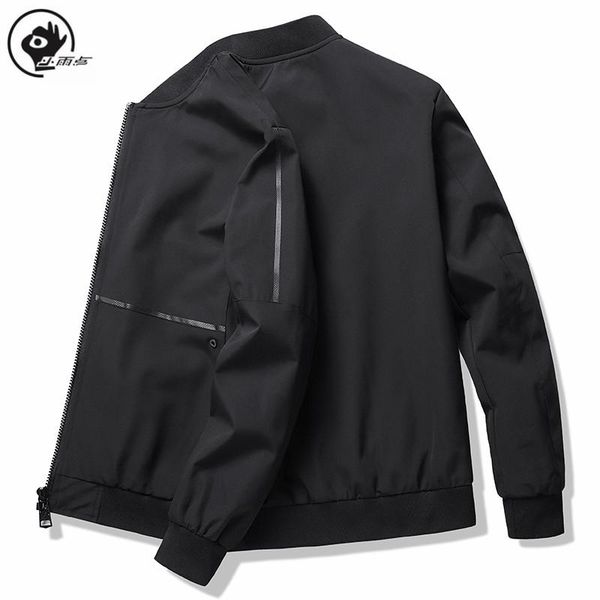 

men's jackets little rain 2021 jacket men fashion casual slim mens bomber sportswear street baseball uniform brand coat, Black;brown