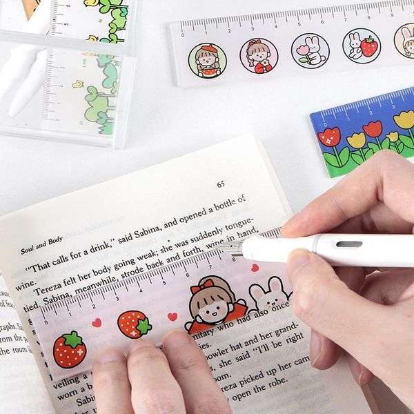 

rulers office for school 2020 supplies girls kawaii accessories ruler for drawing planner school goods stationery drawing tools wmtvnm
