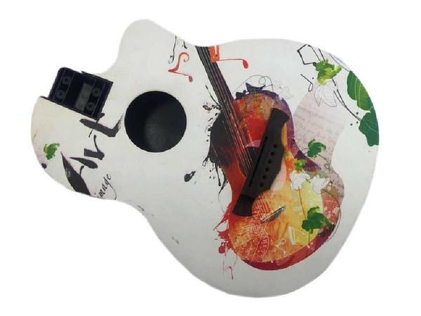 

semi finished d-shaped folk guitar barrel