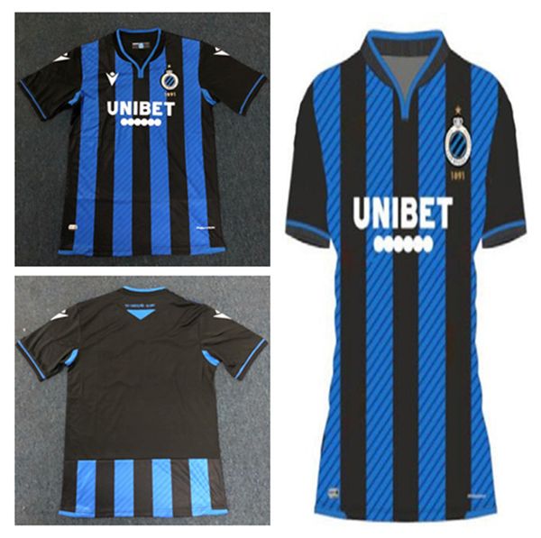 

20 21 club brugge circle kv soccer shirt for fans uniform home 2020 2021 bruges belgium soccer shirt vormer vanaken diatta, Black;yellow