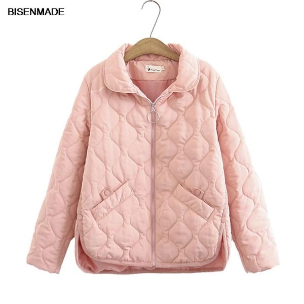

oversize women's short parka winter warm light and thin padded jacket simple loose quilted coat fashion new 2020, Black