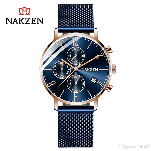 

brand men watch men true three eyes six hands calendar waterproof quartz watch designer luxury casual sports watch birthday gift 5056, Slivery;brown