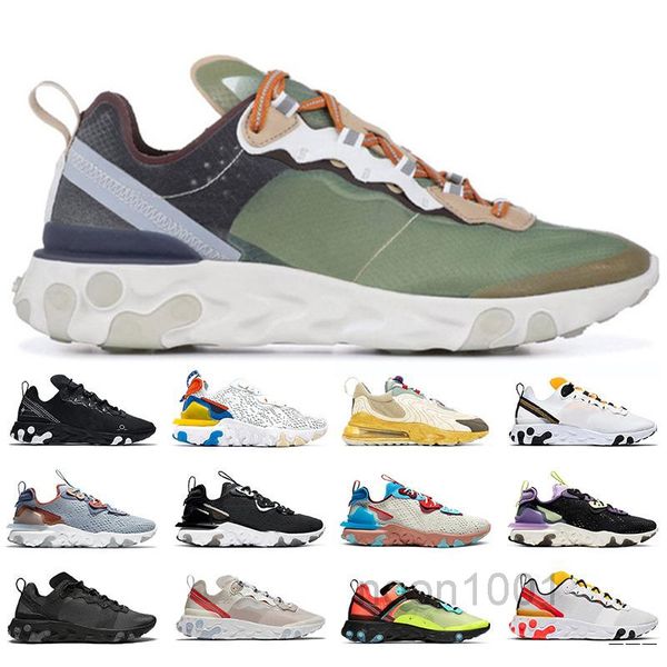 

2021 react vision element 55 87 undercover anthracite mens womens casual shoes black iridescent sneakers trainers sport 36-45pqcg# kl5d