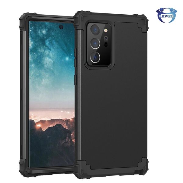 

3 in 1 shockproof phone case silicone soft cases cover for samsung note20 ultra note 10 s20 s10 plus
